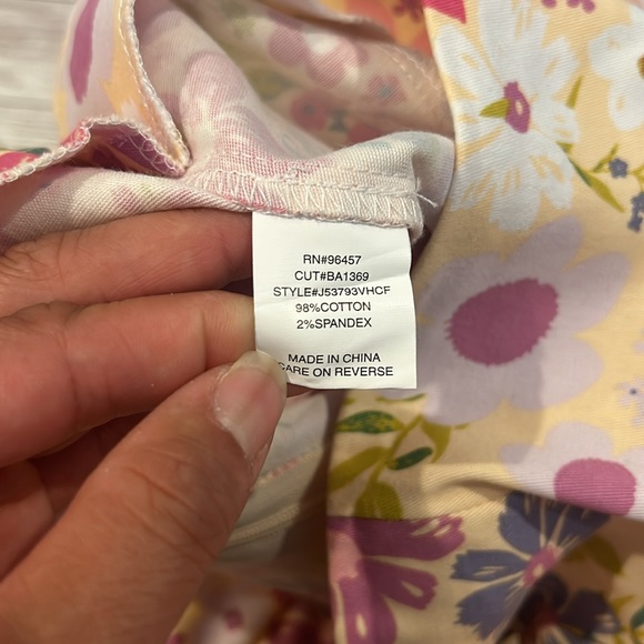 Love on a Hanger Yellow Floral Print A Line Mini Skirt - Picture 7 of 10